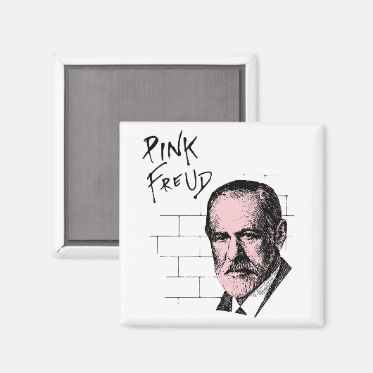 Pink Freud Sigmund Freud Magnet (Vorderseite/Rückseite)