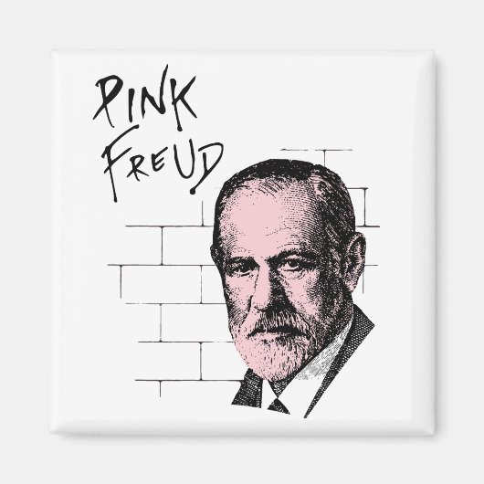 Pink Freud Sigmund Freud Magnet (Vorne)