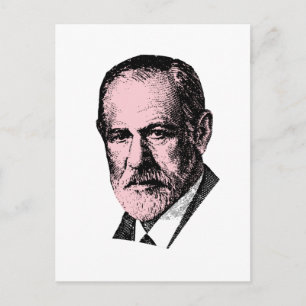 Pink Freud Sigmund Freud Postkarte