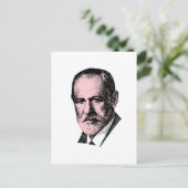 Pink Freud Sigmund Freud Postkarte (Stehend Vorderseite)