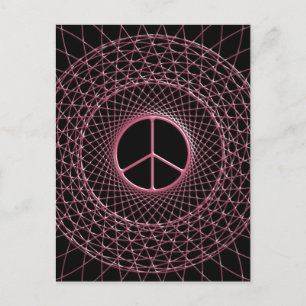 PINK FRIACE SPIRAL POSTKARTE