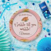 Pink Friendsgiving Erntedank Dinner Holiday Pappteller (Party)