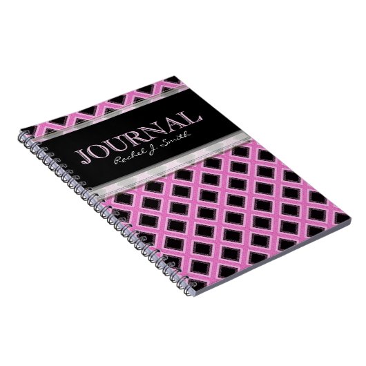 Pink Frills Grills Pattern Journal-Notebook Notizblock (Rechte Seite)