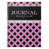 Pink Frills Grills Pattern Journal-Notebook Notizblock (Vorderseite)