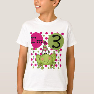 Pink Frog 3. Geburtstagsgeschenke und Geschenke T-Shirt