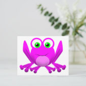 PINK FROGGY POSTKARTE (Stehend Vorderseite)