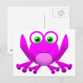 PINK FROGGY POSTKARTE (Vorne/Hinten)