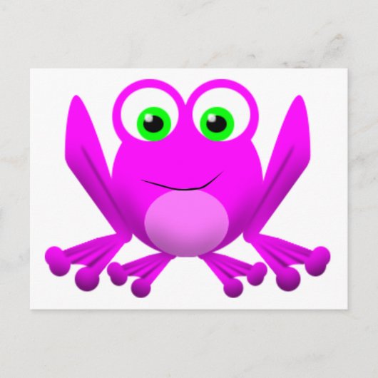 PINK FROGGY POSTKARTE (Vorderseite)