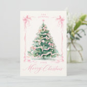 Pink Frohe Weihnachten (Stehend Vorderseite)