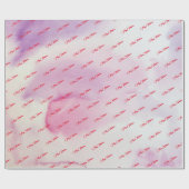 Pink Frohe Weihnachten Geschenkpapier (Flach)