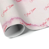 Pink Frohe Weihnachten Geschenkpapier (Rolleneckpunkt)