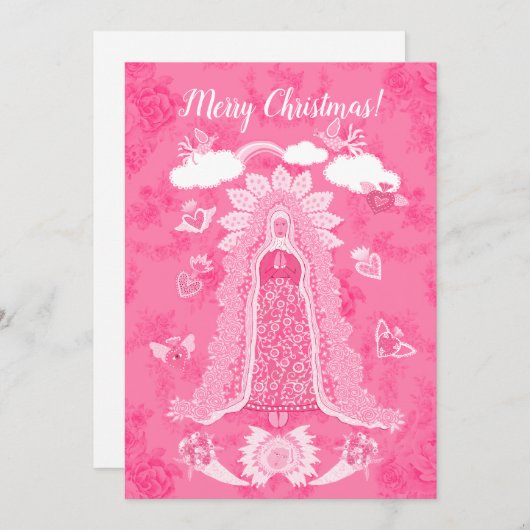 Pink frohe Weihnachten personalisieren (Vorne/Hinten)