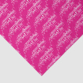 Pink Frohe Weihnachts-Happy New Year Tissue Paper Seidenpapier (Ausschnitt)