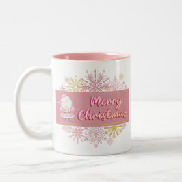 Pink Frohe Weihnachtsfeier Tasse