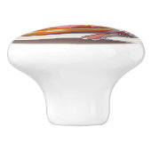 Pink Frosted Donut and Coffee Cup Keramikknauf (Seitenansicht)