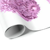 Pink Frosty Ornament Wrapping Paper Geschenkpapier (Rolleneckpunkt)