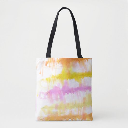 Pink Fruchtsaft Pastell Wasserfarbenmalerei Paint  Tasche (Vorderseite)