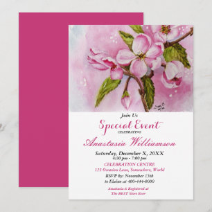 PINK FRÜHLINGSFLIRT-PARTY EVENT-EINLADUNG EINLADUNG