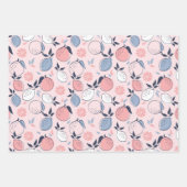Pink Fruit Muster Geschenkpapier Set (Vorderseite)