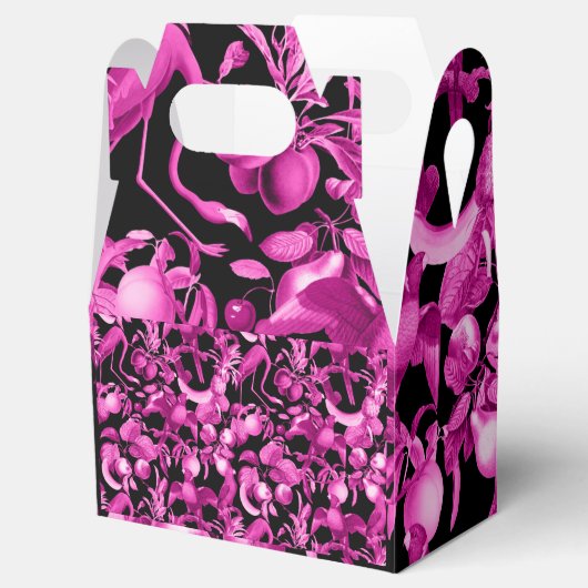 Pink Fruits And Flamingos Pattern Geschenkschachtel (Geöffnet)