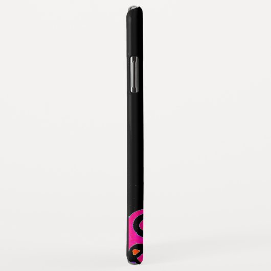 PINK FUCHSIA BLACK ABSTRAKT DEKO MONOGRAM Case-Mate iPhone HÜLLE (Hinten/Rechts)