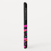 PINK FUCHSIA BLACK ABSTRAKT DEKO MONOGRAM Case-Mate iPhone HÜLLE (Hinten/Links)