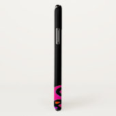 PINK FUCHSIA BLACK ABSTRAKT DEKO MONOGRAM Case-Mate iPhone HÜLLE (Hinten/Rechts)
