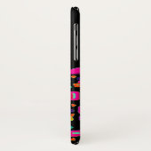 PINK FUCHSIA BLACK ABSTRAKT DEKO MONOGRAM Case-Mate iPhone HÜLLE (Hinten/Links)