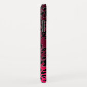 PINK FUCHSIA BLACK DAMASK GEM MONOGRAM Case-Mate iPhone HÜLLE (Hinten/Rechts)