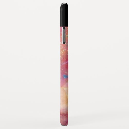 PINK FUCHSIA BLAU ABSTRAKT Red Ruby Gemstone Case-Mate iPhone Hülle (Hinten/Rechts)