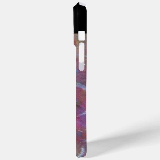 PINK FUCHSIA BLAU ABSTRAKT Red Ruby Gemstone Case-Mate iPhone Hülle (Rückseite / Links)