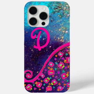 PINK FUCHSIA BLUE ABSTRAKT DEKO MONOGRAM Case-Mate iPhone HÜLLE