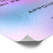 Pink Fuchsia Glitzer Makeup Eyes Lashes Preise Poster (Ecke)