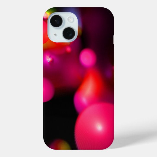 PINK FUCHSIA LILA FRAKTAL SCHWARZEN Case-Mate iPhone HÜLLE (Rückseite)