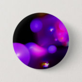 PINK FUCHSIA LILA SCHWARZE FRAKTAL-BUBBBLES BUTTON (Vorderseite)