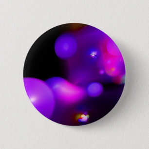 PINK FUCHSIA LILA SCHWARZE FRAKTAL-BUBBBLES BUTTON