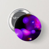 PINK FUCHSIA LILA SCHWARZE FRAKTAL-BUBBBLES BUTTON (Vorne & Hinten)