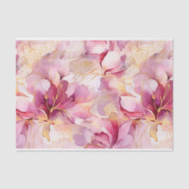 Pink Fuchsia Moderne Abstrakte Lilien Seidenpapier