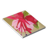 Pink Fuchsia Pop Kunst Aquarell Blume Notizblock (angewinkelt)