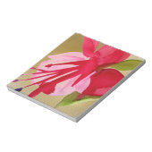 Pink Fuchsia Pop Kunst Aquarell Blume Notizblock (Rotiert)