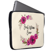 Pink Fuchsia Poppies Beste Mama je - Muttertag Laptopschutzhülle (Vorne Rechts)