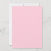 Pink Fuchsia Rose Botanische Blumenhochzeit Einladung (Rückseite)