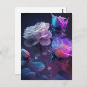 Pink Fuchsia Soft Focus Light Spectrum Rose Postkarte (Vorne/Hinten)