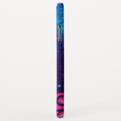 PINK FUCHSIA TURQUOISE BLUE ABSTRAKT DEKO MONOGRAM Case-Mate iPhone HÜLLE (Hinten/Rechts)