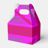 Pink Fuchsia Union Jack Flag Design Geschenkschachtel (Rückseite)