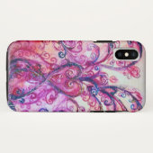 PINK FUCHSIA WHIMSICAL SCHNÖRKEL MIT HERZ Case-Mate iPhone HÜLLE (Rückseite (Horizontal))