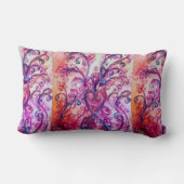 PINK FUCHSIA WHIMSICAL SCHNÖRKEL MIT HERZ LENDENKISSEN (Rückseite)