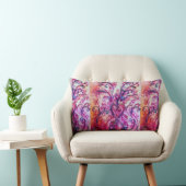 PINK FUCHSIA WHIMSICAL SCHNÖRKEL MIT HERZ LENDENKISSEN (Stuhl )