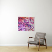 PINK FUCHSIA WHIMSICAL SCHNÖRKEL MIT HERZ WANDTEPPICH (Beispiel (Horizontal))