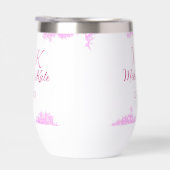 Pink fügen Sie Pärchennamen Datum monogramm Glitze (Rechts)